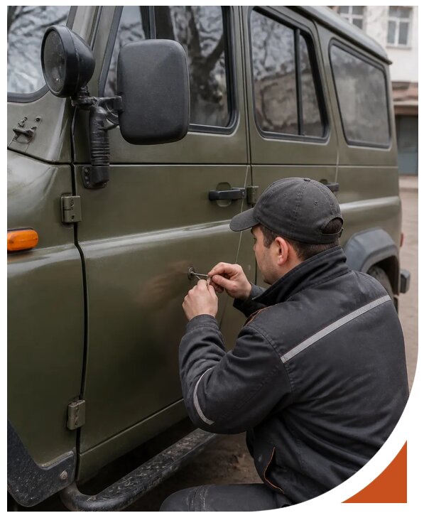 Профессиональное вскрытие автомобиля УАЗ без повреждений в Георгиевске